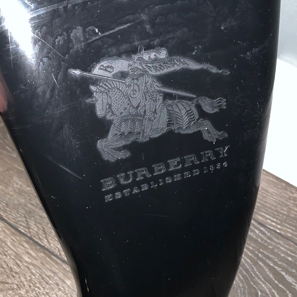 Burberry Black Rainboots UK size 38 US 8 - Picture 3 of 4